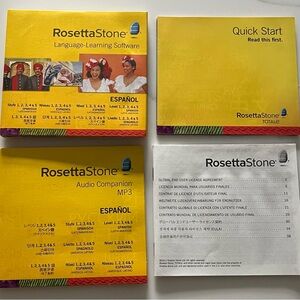 Rosetta Stone Spanish Language Learning Software Set